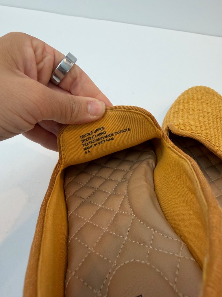 Birdies Women's Woven Textured Raffia Starling Loafers Size 8.5 Slip On Beige — image 7 of 8